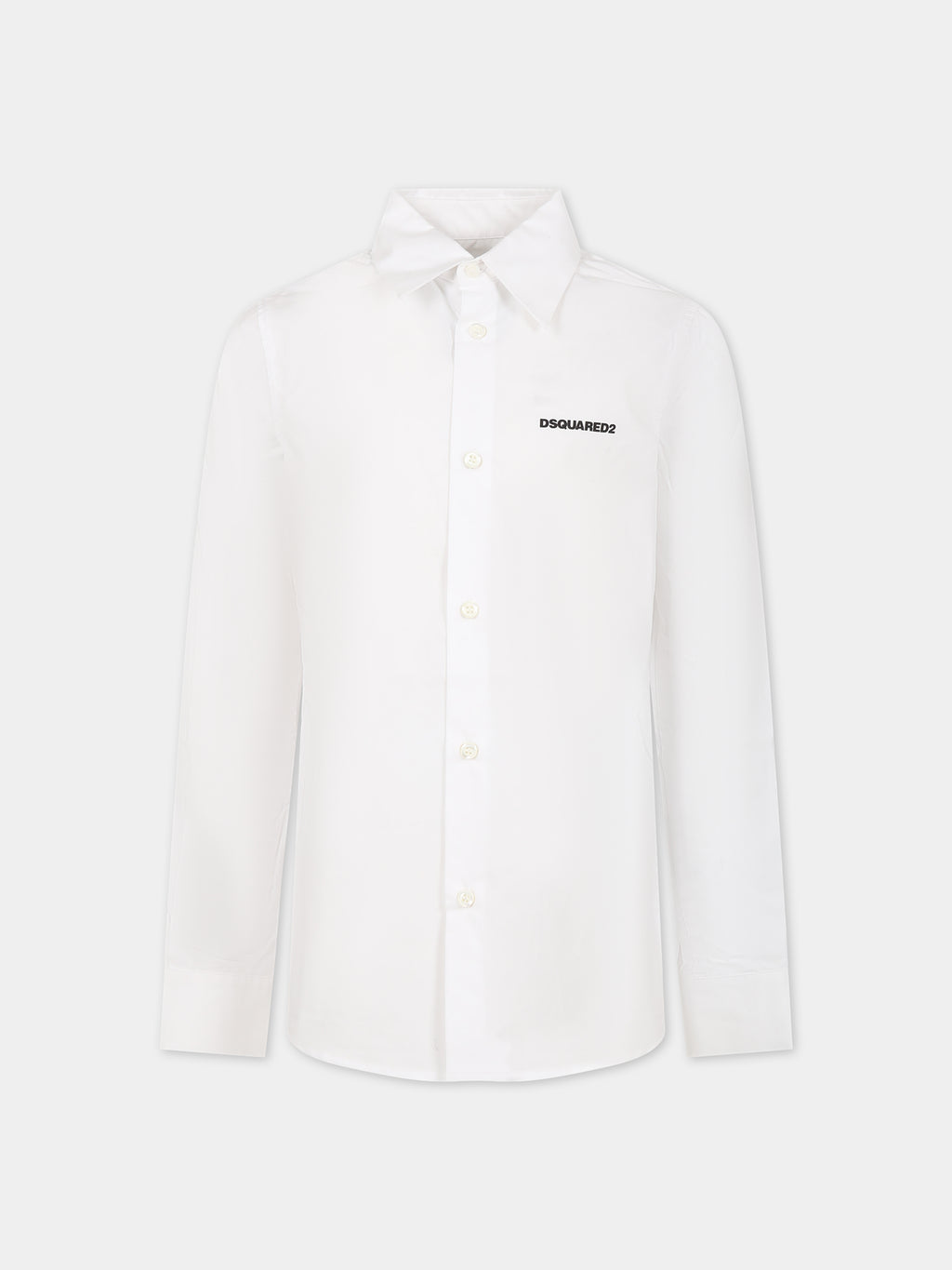 White shirt for boy with logo